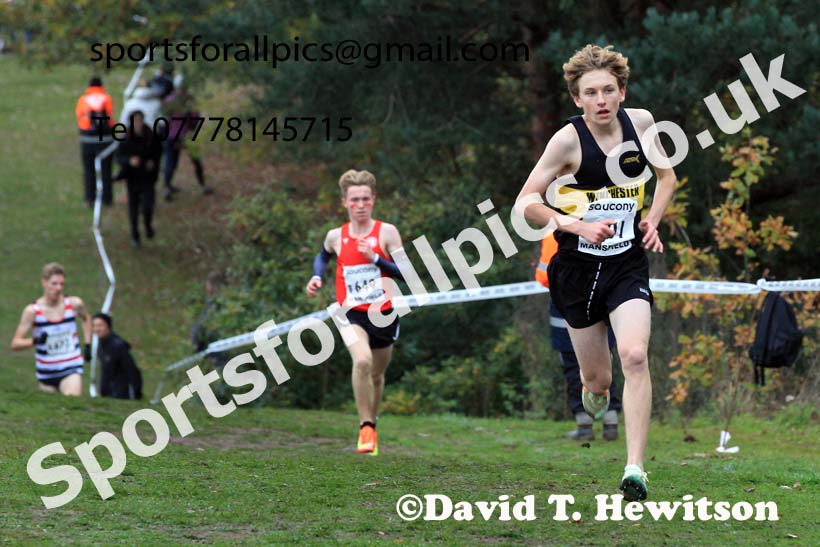 Mens Under-17s, 2022 National Cross Country Relays, Berry Hill Park, Mansfield.  Photo: David T. Hewitson/Sports for All Pics